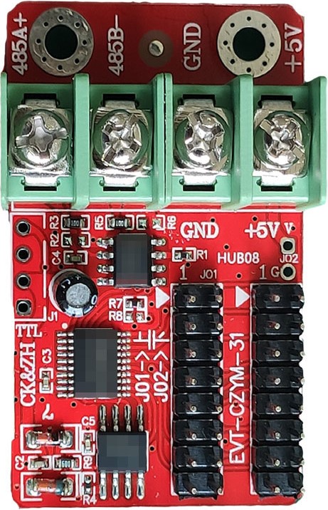 ZH16X1(16点阵单色4行16字综合屏控制卡)